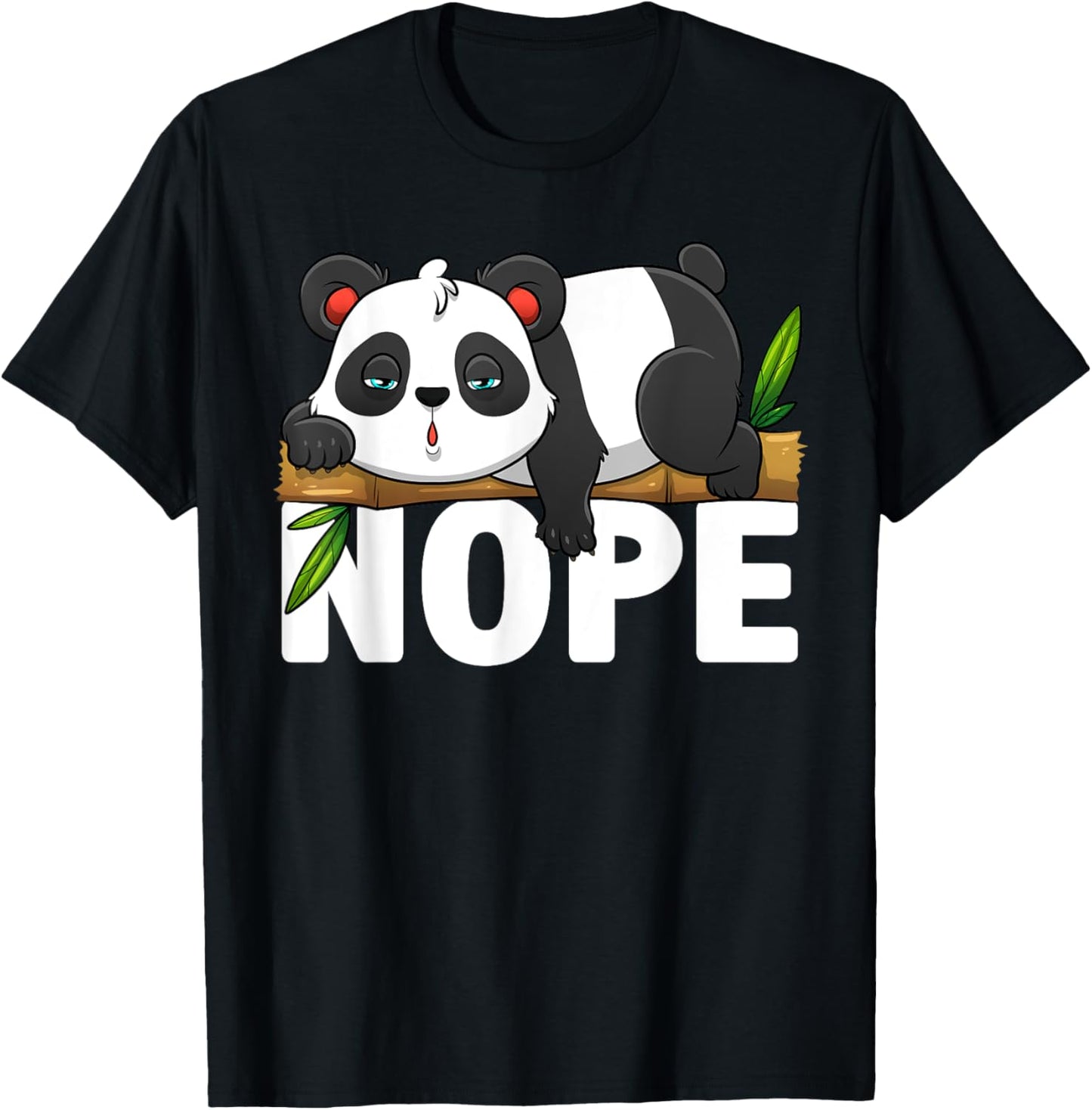 Funny Panda Art For Men Women Animal Lazy Panda Bear Lover T-Shirt