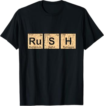 Rush (Ru-S-H) Periodic Table Elements Shirt T-Shirt