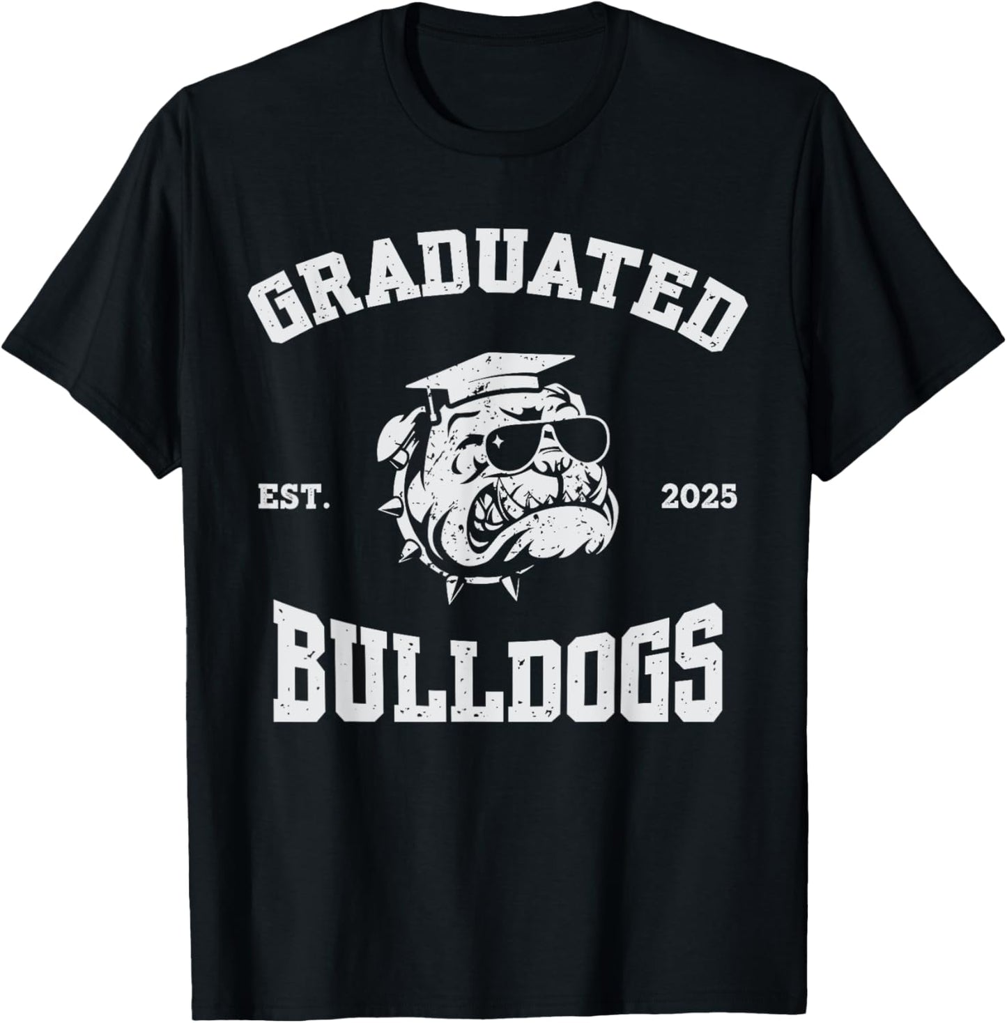 Class of 2025 Senior Men Graduated Bulldogs Mascot Kid Women T-Shirt