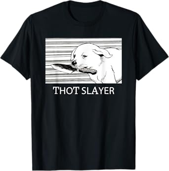 Funny Thot Slayer Apparel Love Dog T-Shirt