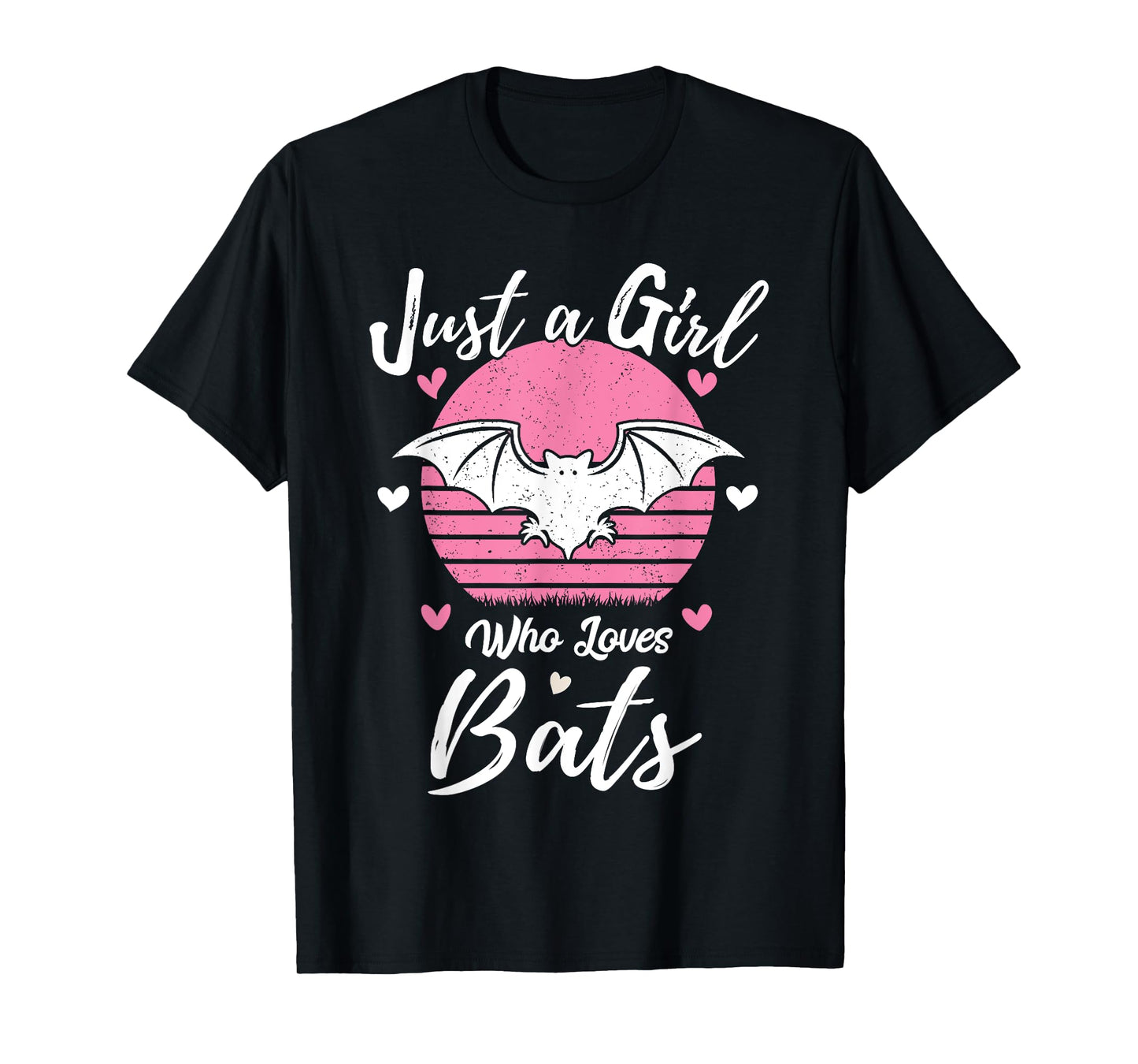 Women Girls Bat Lover Gift Just A Girl Who Loves Bats T-Shirt