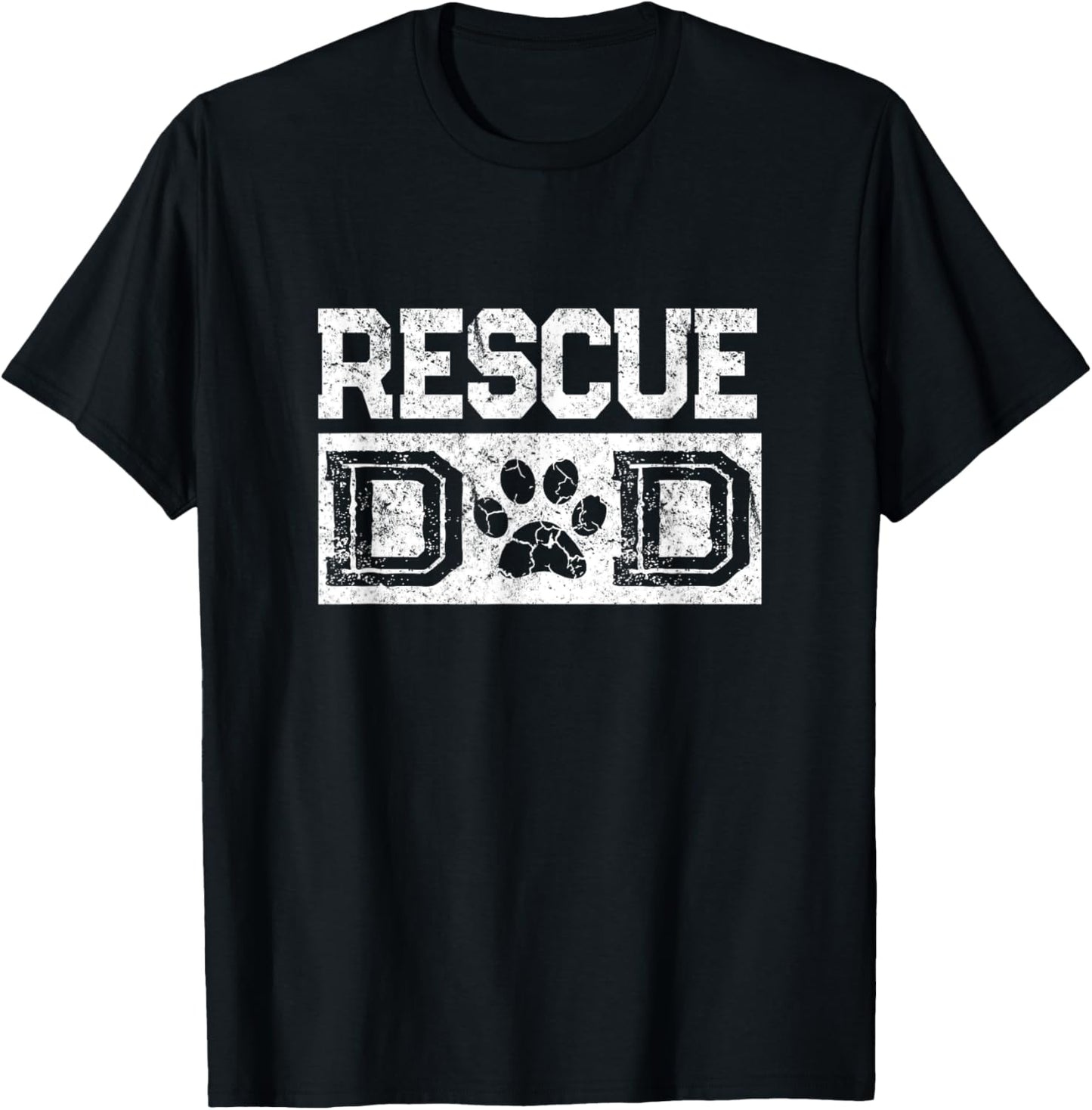 Retro Rescue Dad Dog - Doggie Foster Parent T-Shirt