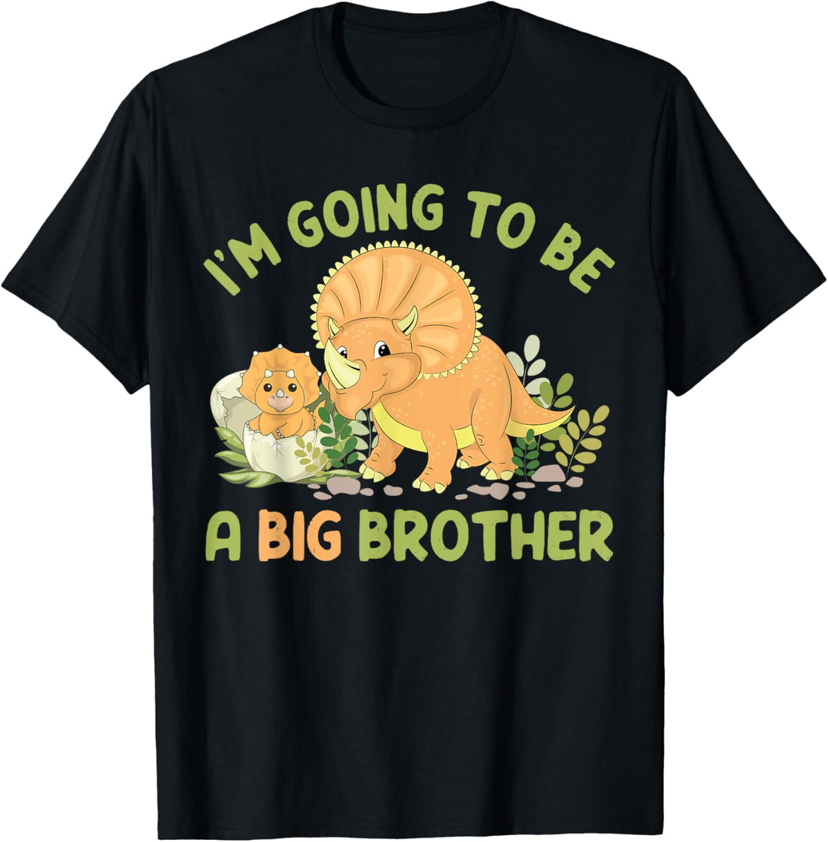 I'm going to be a big brother dinosaur Triceratops T-Shirt