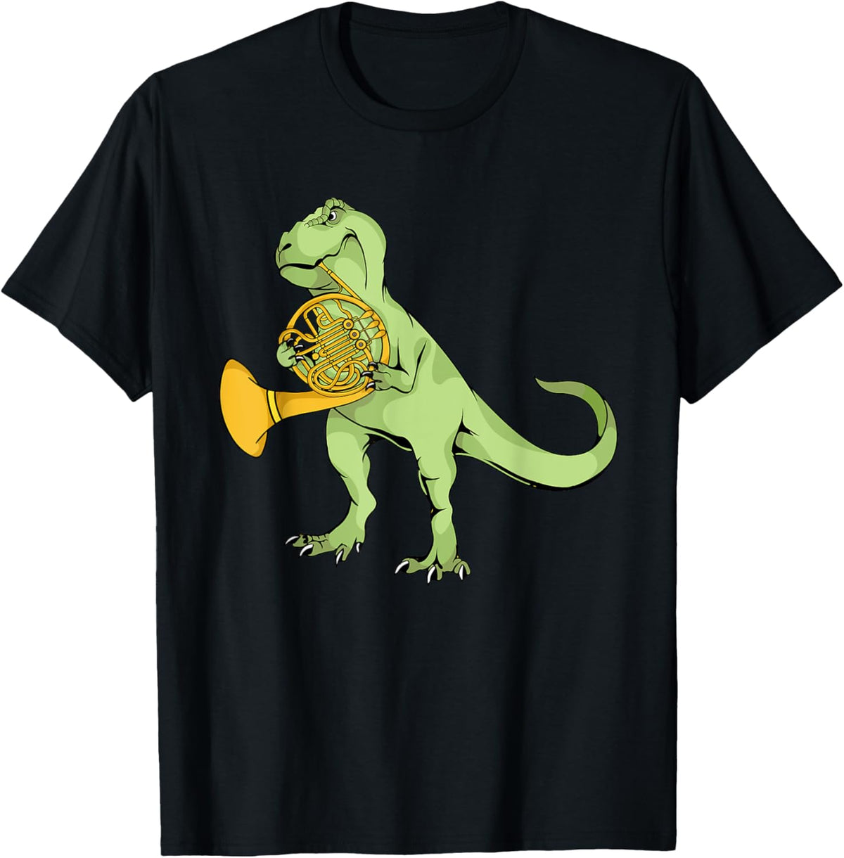 French Horn Player Dinosaur Kids Music French Horn T-Shirt
