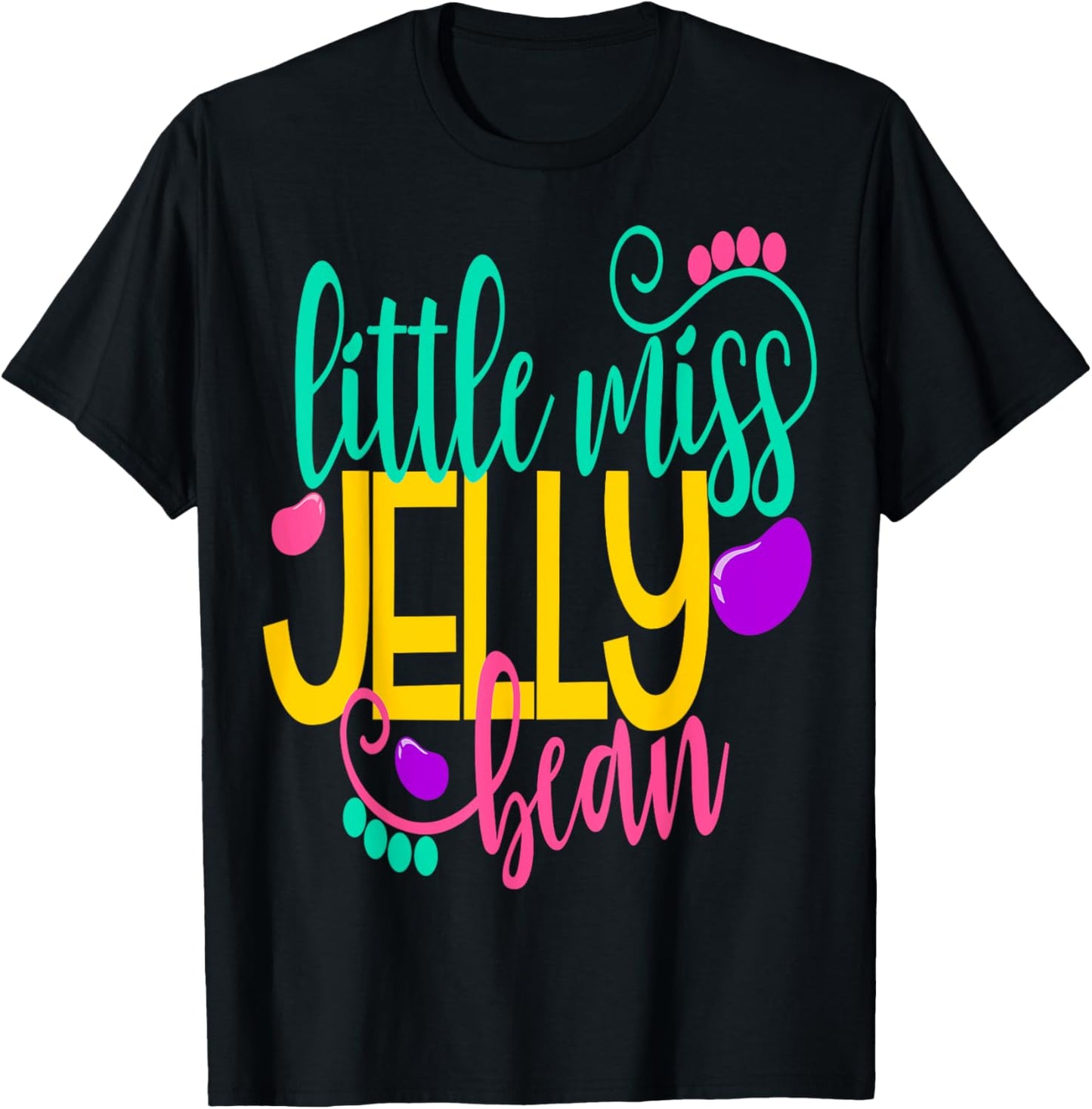 Girls Easter Shirt Kids LittleMiss Jelly Bean Daughter T-Shirt