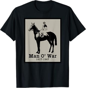 MAN O' WAR Vintage Race Horse T-Shirt