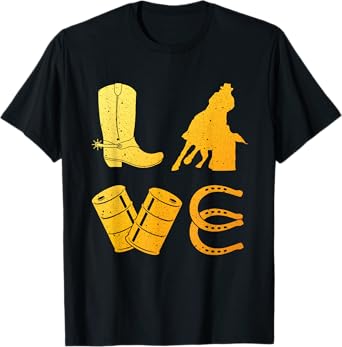 Funny Barrel Racing Design For Men Women Rodeo Barrel Racer T-Shirt