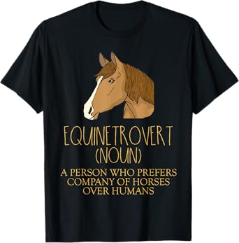 Horse Lover Gifts Funny Meme Saying Horse Definition Girls T-Shirt