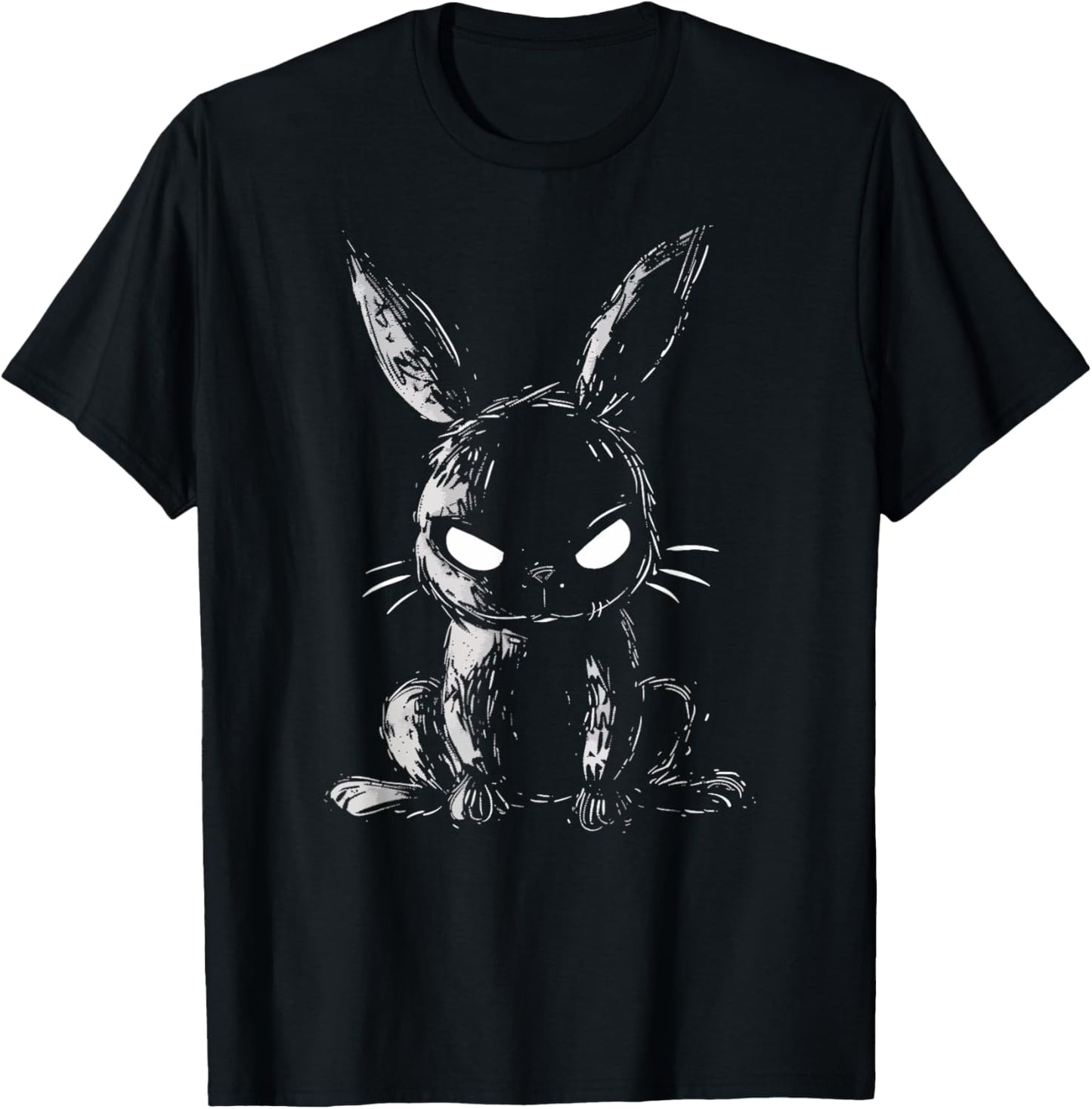 Evil Bunny Angry Rabbit Alt Goth Grunge Horror Creepy Cute T-Shirt