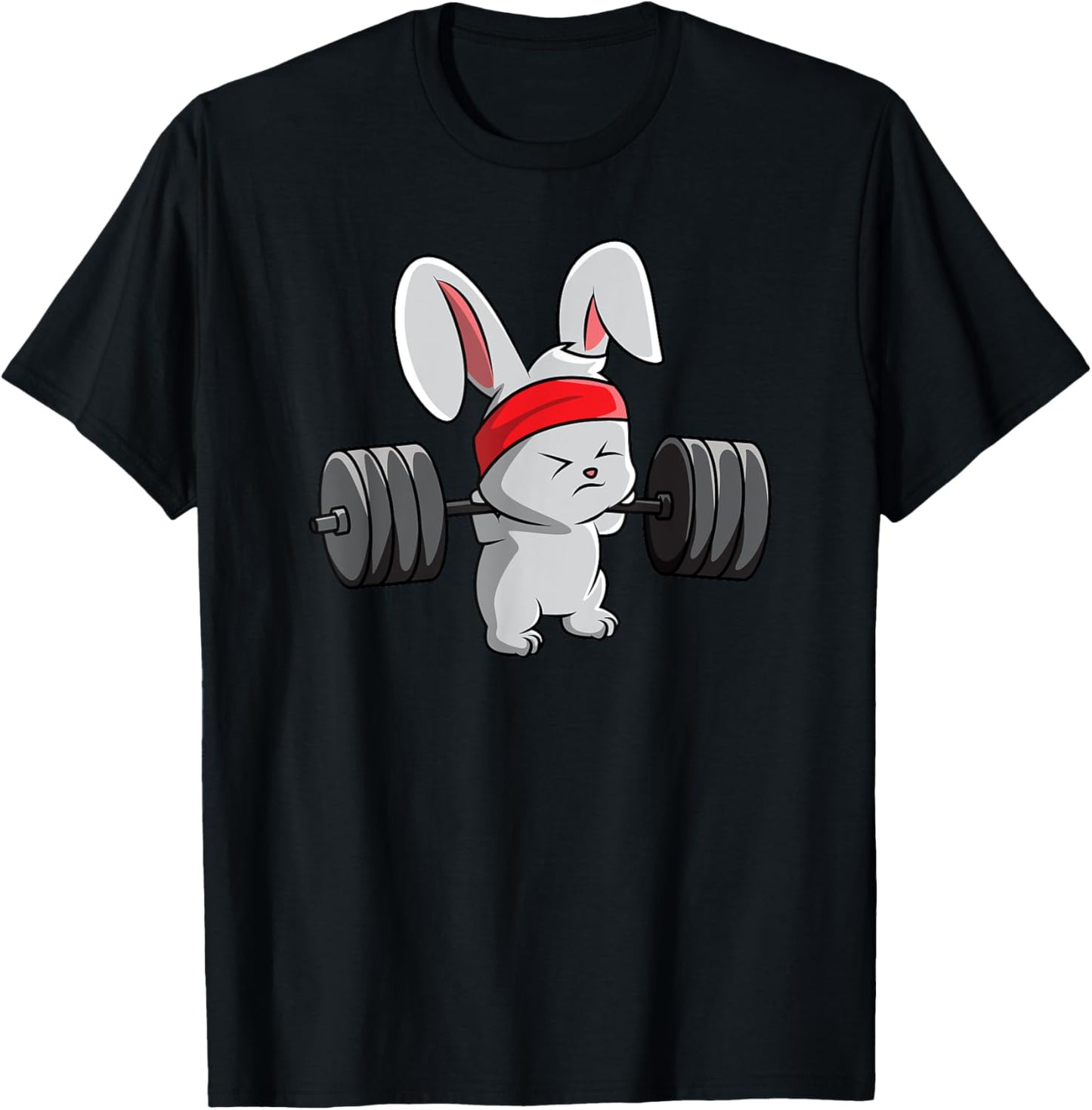 Bunny Gym T-Shirt, Rabbit Fitness Weightlifting Shirt T-Shirt