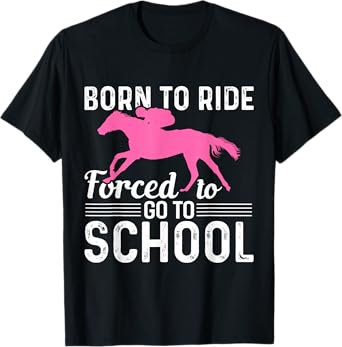 Horseback Riding Girl Funny Horse Girl T-Shirt
