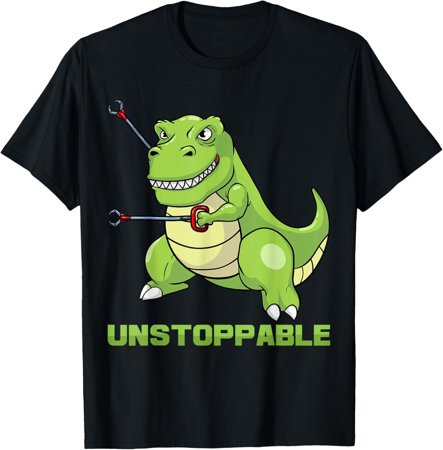 Unstoppable Tyrannosaur Funny T Rex Dino Lovers Humor Outfit T-Shirt