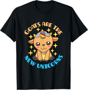 Goats Are the New Unicorns Cute Goat Unicorn Lover T-Shirt