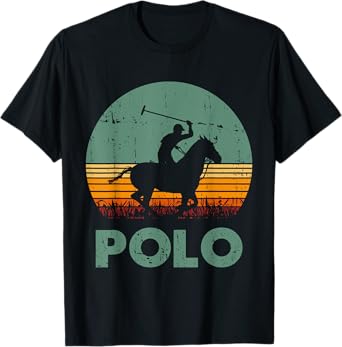 Polo Players Horseback Riding Horse Equestrian Sports T-Shirt