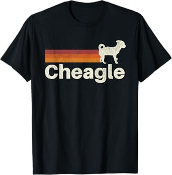 Vintage Cheagle Retro Mom Dad Dog Men Women Girls Kids T-Shirt