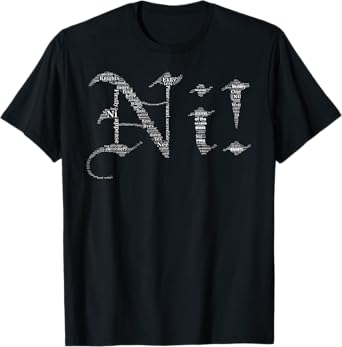 Knights Who Say Ni! Typography Holy Grail Knights of Ni! T-Shirt