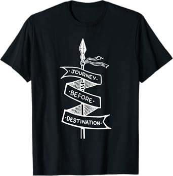 Vintage Quote Journey Before Destination Basic Stormlight T-Shirt
