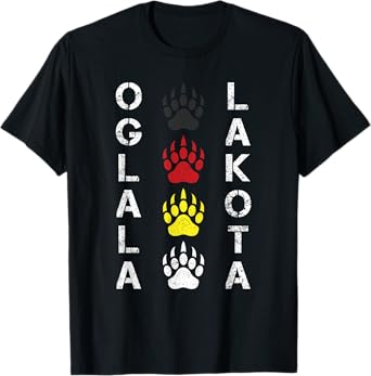 Oglala Lakota Sioux Native American Mountain Warrior T-Shirt