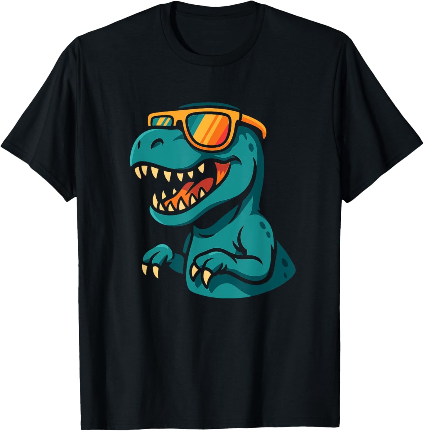 Cool T-Rex Dinosaur With Sunglasses Funny Cool Vintage T-Shirt
