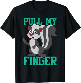Pull My Finger - Skunk Lover Pet Owner Zookeeper Zoologist T-Shirt