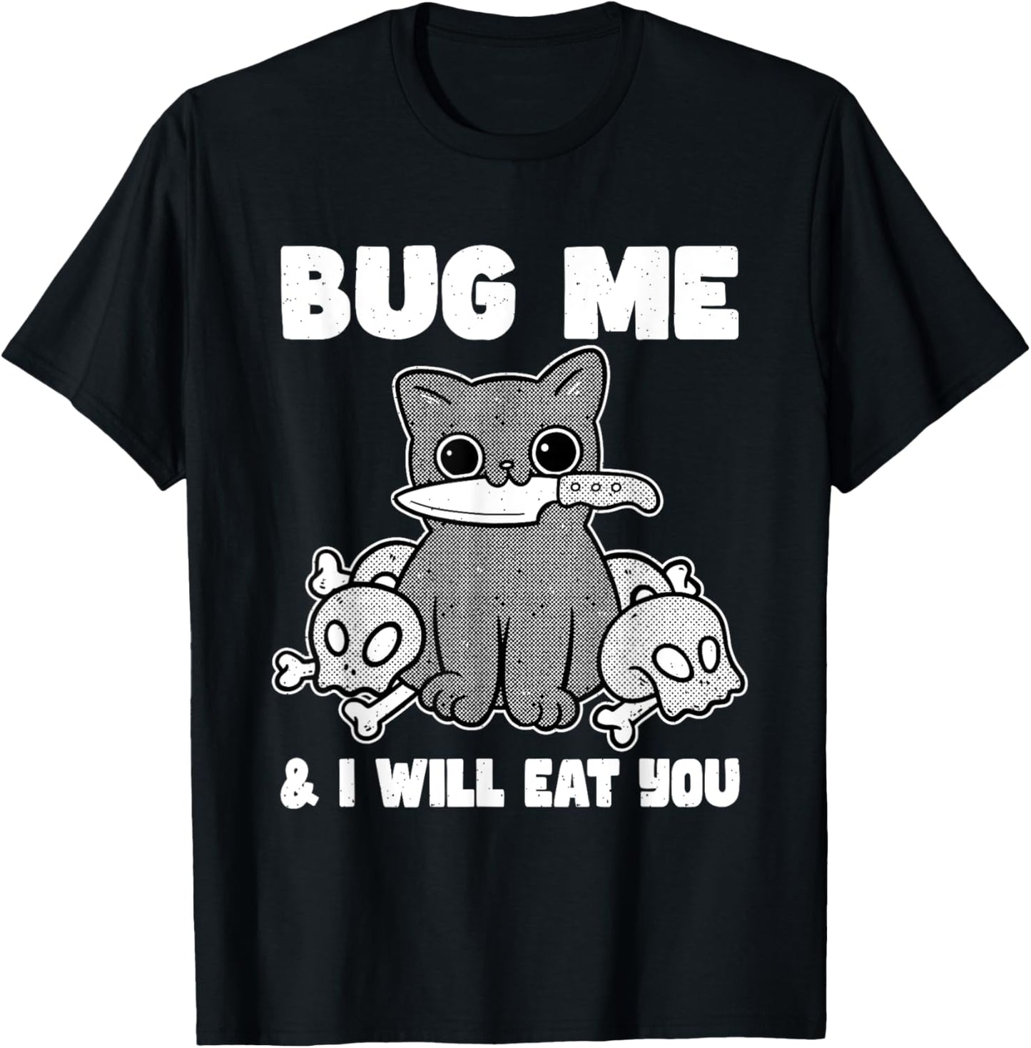 Funny Knife Cat Lover Sarcastic Pet Kitty Cat T-Shirt