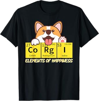 Corgi Elements Tab Of Happiness Funny For Corgi Mom And Dad T-Shirt