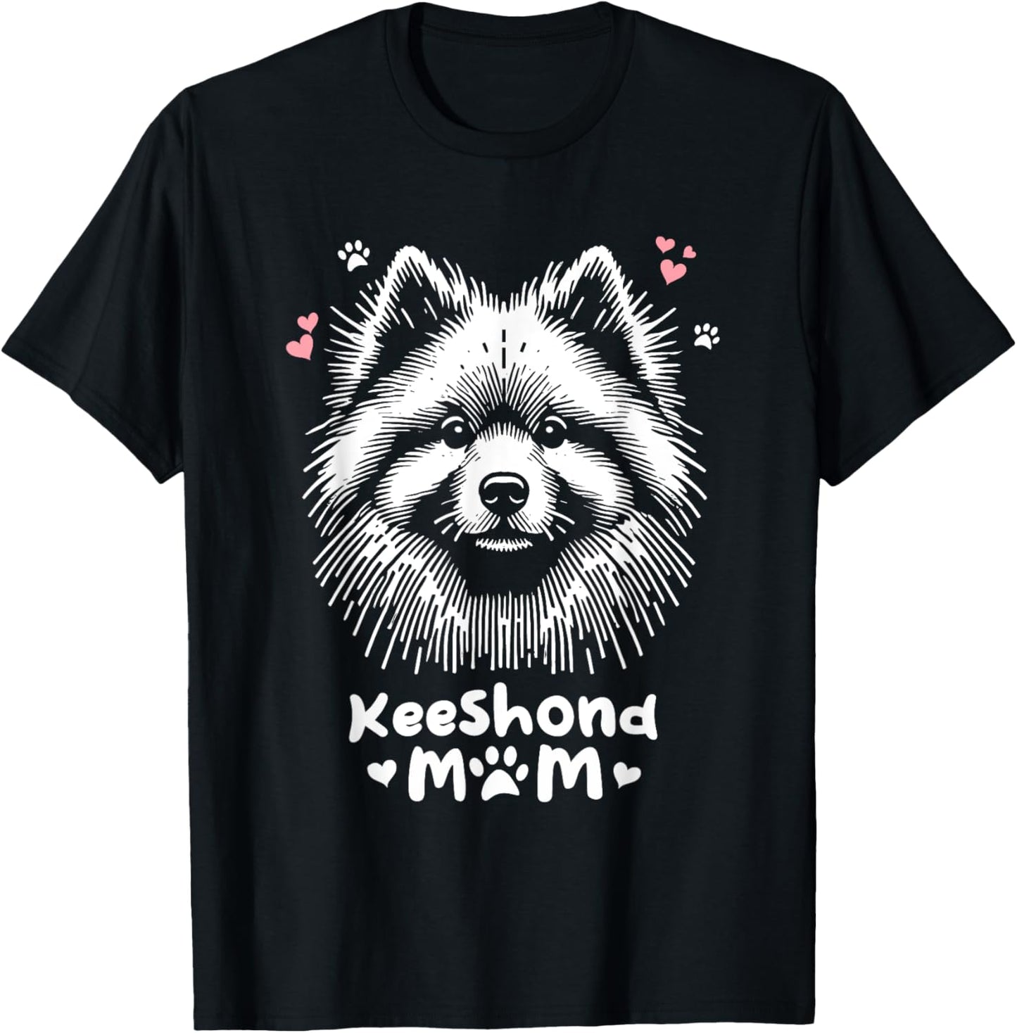 Keeshond Mom Keeshonden Dog T-Shirt