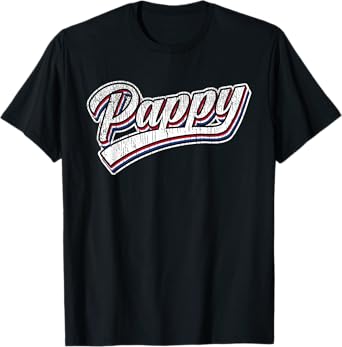 Patriotic Pappy Gift for Grandpa Called Pappy T-Shirt for Men