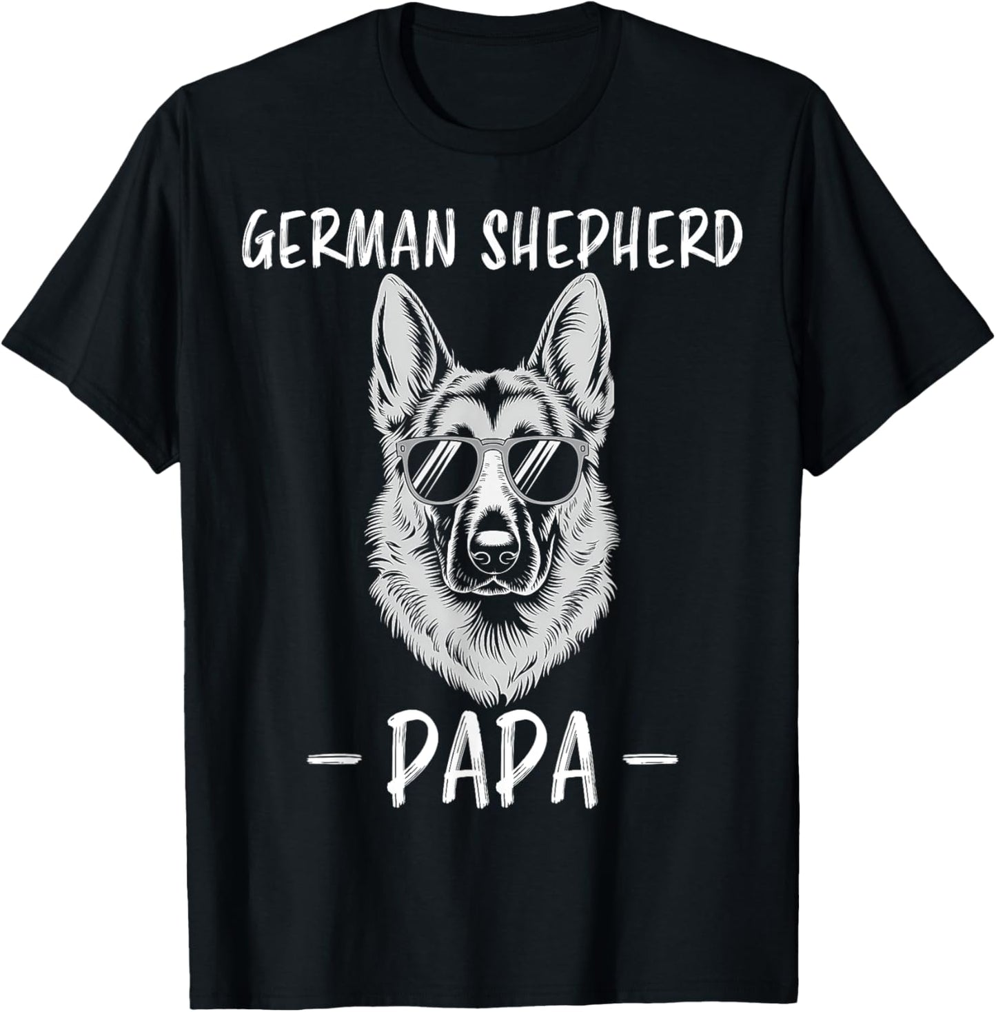 German Shepherd Papa Funny German Shepherd T-Shirt