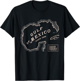 Gulf of Mexico Map T-Shirt