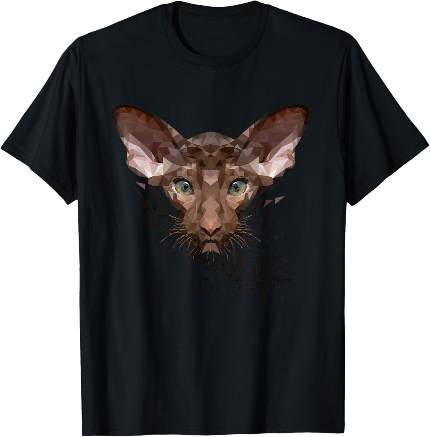 Oriental short hair cat portrait cool design T-Shirt