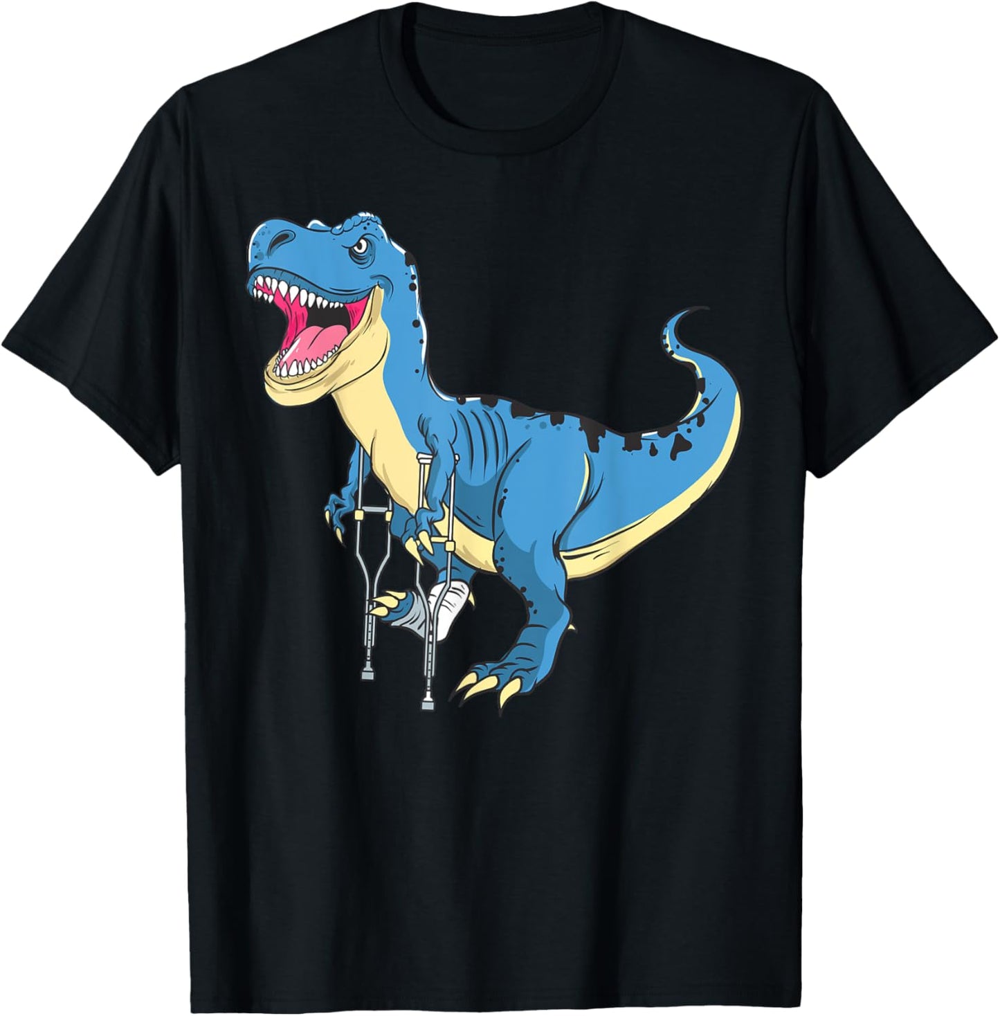 Broken Leg Dinosaur Awww Snap Funny T Rex Broken Bone T-Shirt