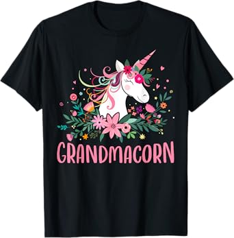 Grandmacorn Unicorn Grandma T-Shirt