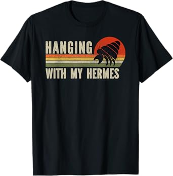 Hanging With My Hermies Funny Hermit Crab T-Shirt