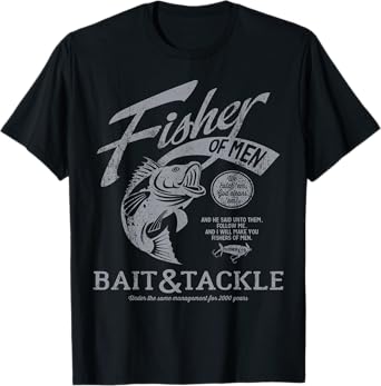 Fishers of Men Graphic Religious Inspired by Matthew 4:19 T-Shirt