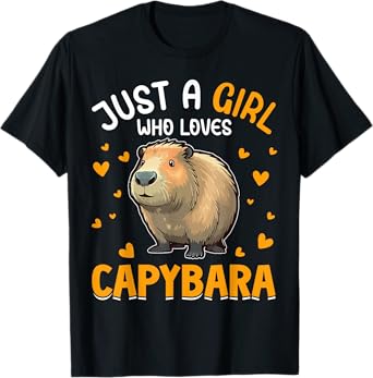 Just A Girl Who Loves Capybara T-Shirt