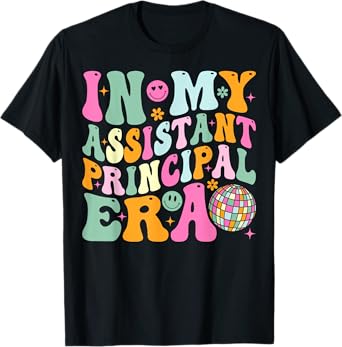 Groovy In My Assistant Principal Era School Worker T-Shirt