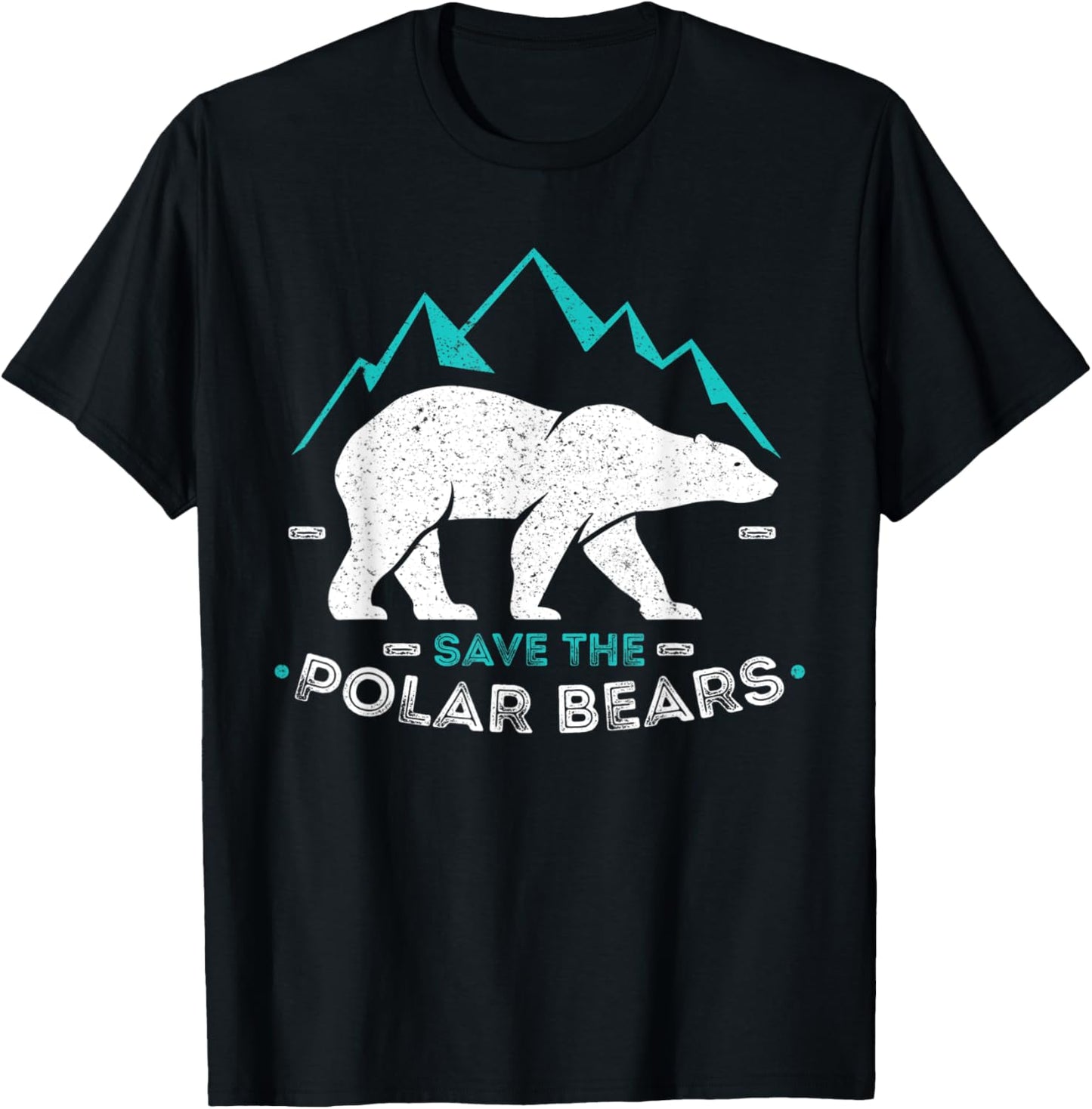 Save Polar Bears Shirt Animal Vintage Retro Gift Tee T-Shirt