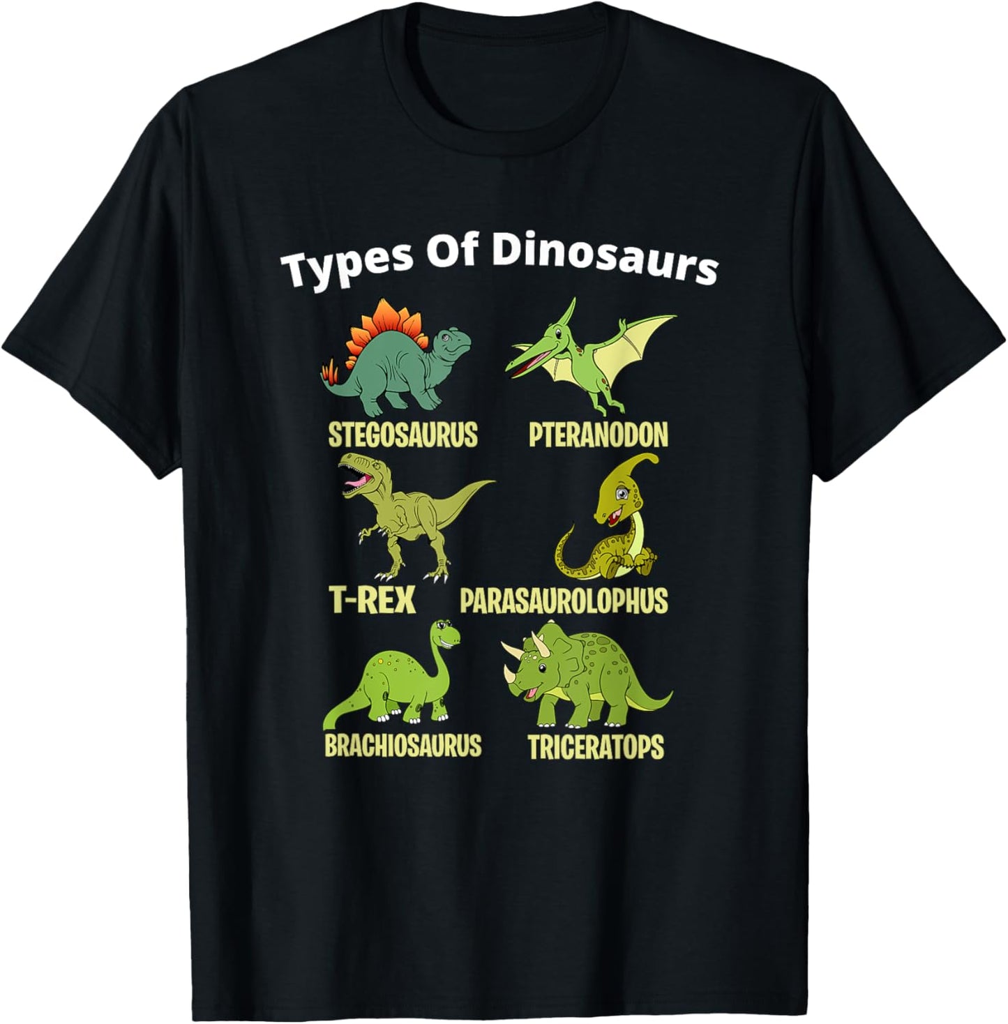 Types Of Dinosaurs - Identification T-Shirt