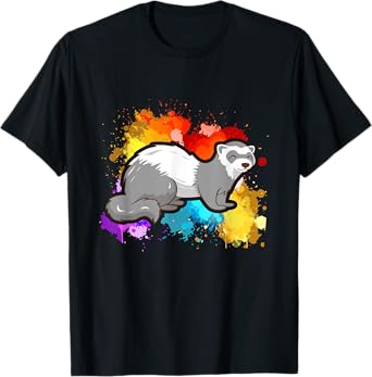 Colorful Ferret T-Shirt