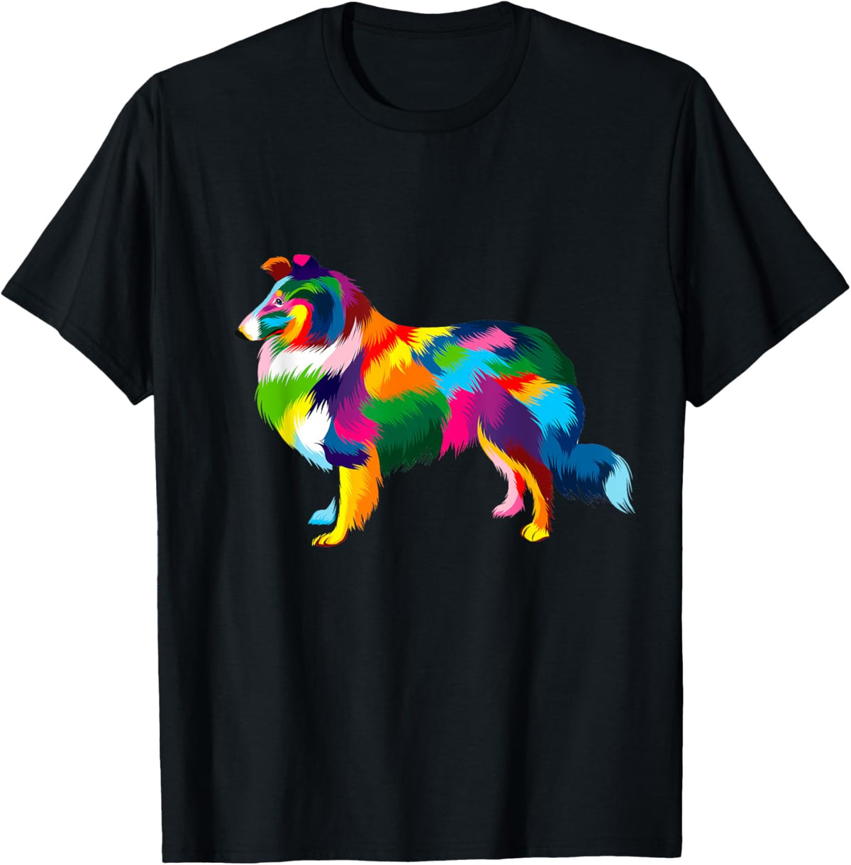 Lassie T-Shirt, Pop Art Shirt Design, Collie Dog Print T-Shirt