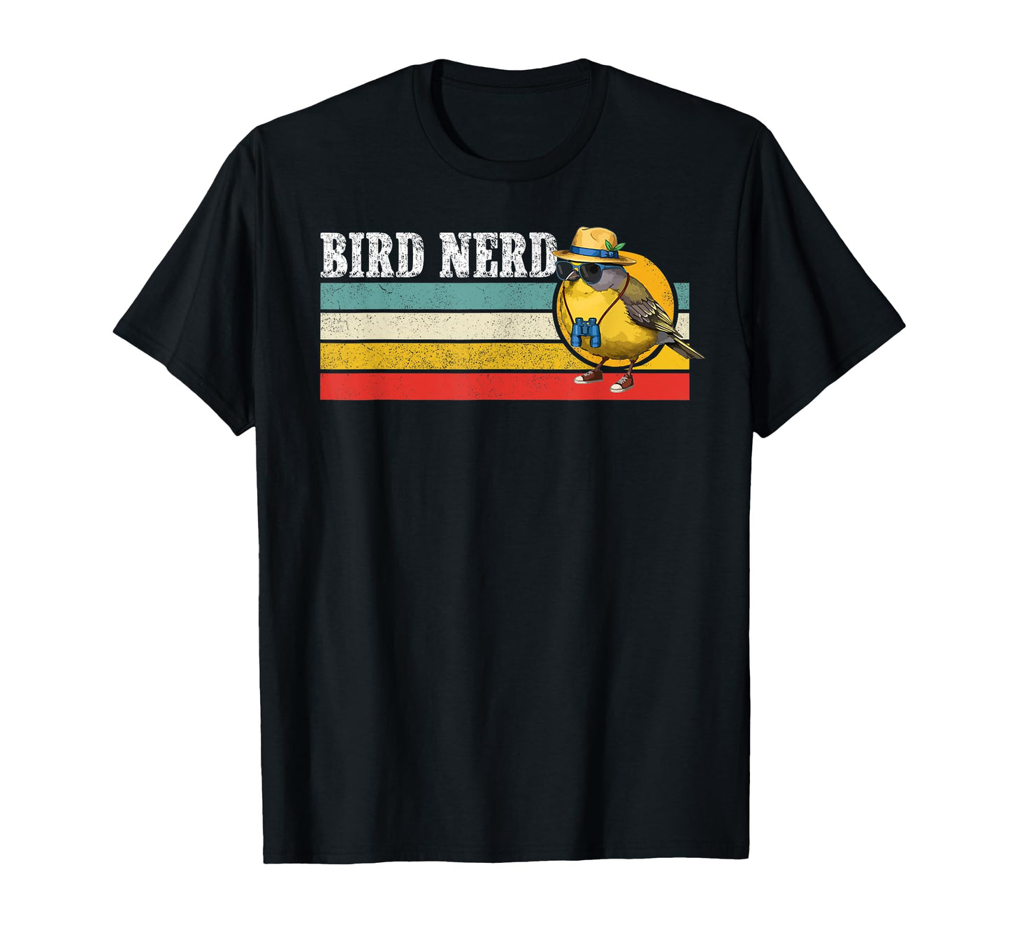 Bird Nerd Vintage Bird Lover Birding Funny Bird Watching T-Shirt