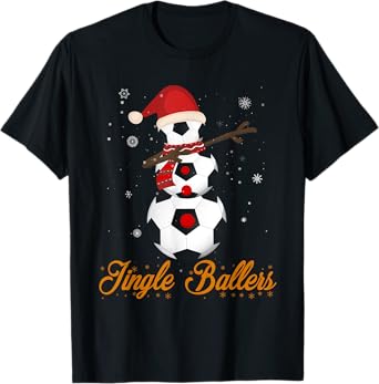 Christmas Soccer Football Jingle Ballers Gift T-Shirt