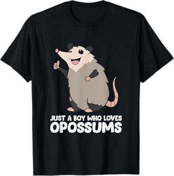 Opossum Boy Just a Boy Who Loves Opossums T-Shirt