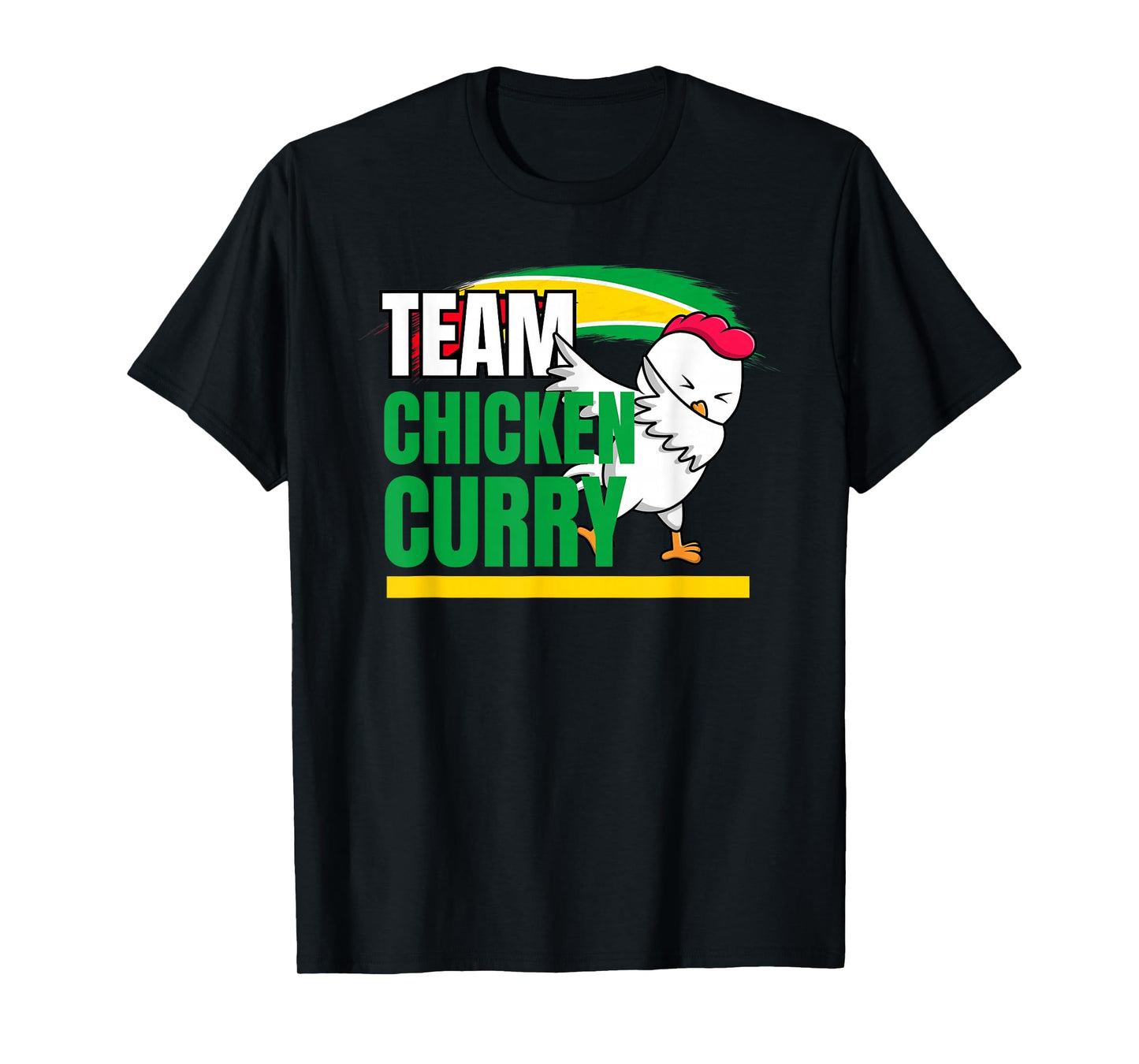 Caribbean Cricket Apparel - Guyana & Trinidad Patriotic Cricket T-Shirt - Black - Small - Short Sleeve - Unisex - Regular Fit - Cotton 65% Polyester 35%
