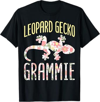 Leopard Gecko Grammie Reptile Lizard Gecko Keeper Grandma T-Shirt