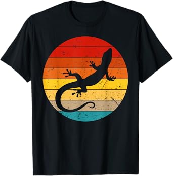 Cool Lizard For Men Women Boy Vintage Crested Leopard Gecko T-Shirt