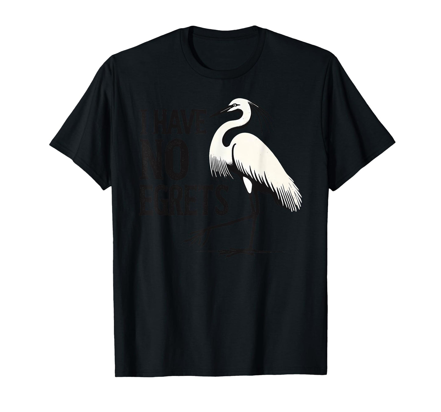 I Just Can't Tee Co. Funny I Have No Egrets Regret Grey Cotton Blend Polyester 100% Casual Unisex Adult T-Shirt