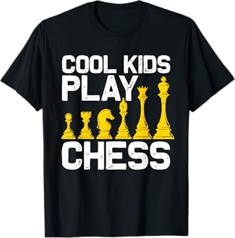 Chess Design For Boys Girls Kids Chess Board Chess Player T-Shirt