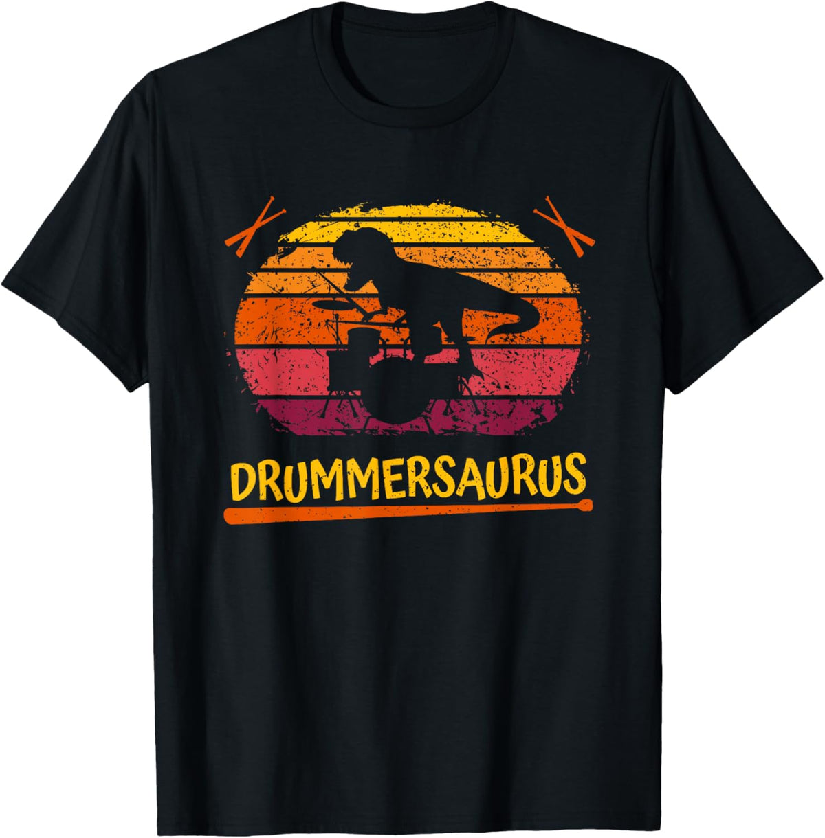 Drummer - Drummersaurus - Percussion Dinosaur Drumming T-Shirt